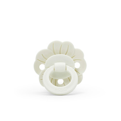 ELODIE DETAILS - Binky Bloom latex pacifier 3 m+, vanilla white