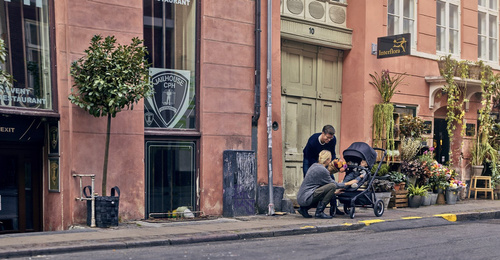 Thule Sleek + Bassinet + Main Seat - Grey Melange on Black