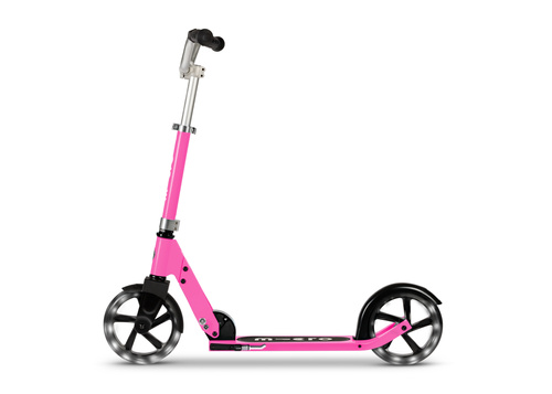 MICRO - two-wheeled scooter for children Cruiser LED, pink