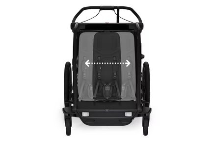 Child bicycle trailer, double - Thule Chariot Sport 2 G3 - Black