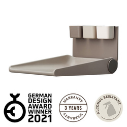 LEANDER WALLY™- WALL MOUNTED CHANGING TABLE, CAPPUCCINO
