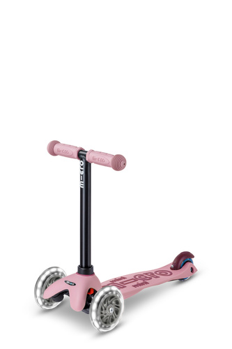 MICRO - swing scooter Mini Deluxe Rock&Go LED, dusty rose