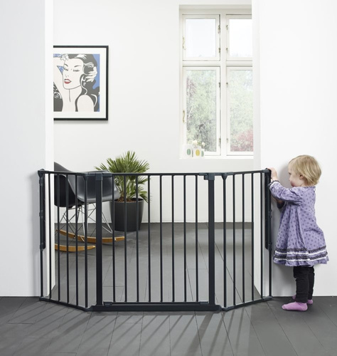 Baby Dan - Safety gate FLEX M, black