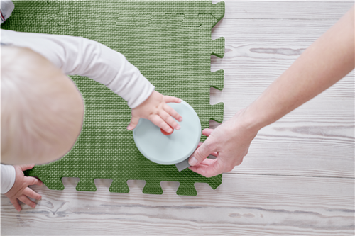 Baby Dan – foam play mat, soft green