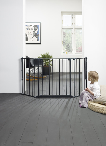 Baby Dan - Safety gate FLEX M, black