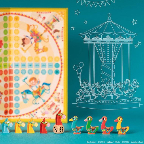 Janod: race-game: goose on the merry-go-round