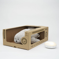 MOONIE 2.0 - organic humming seal with lamp, gray