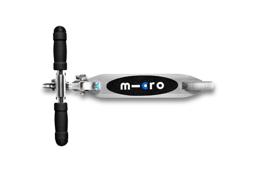 MICRO - two-wheeled scooter for children from 5 years Sprite LED, silver matt