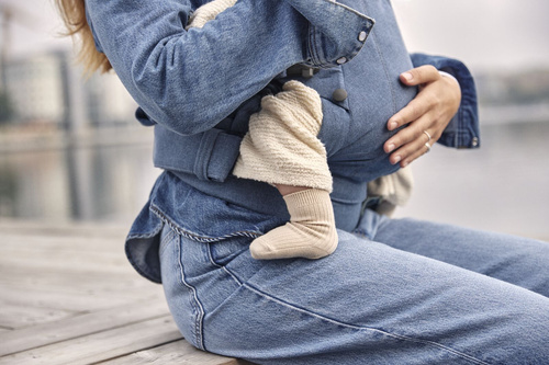 BABYBJORN - Baby Carrier Harmony, Woven, Blue mélange