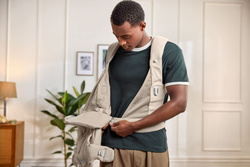 BABYBJORN - Baby Carrier HOLD, WOVEN, Sand Grey