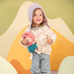 LILLIPUTIENS - Jeanne baby doll in a baby carrier +18m