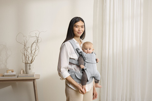 BABYBJORN - Baby Carrier Harmony, Woven, Light grey mélange