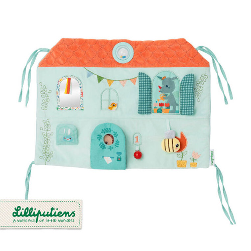 LILLIPUTIENS Soft activity board for play Stella the Deer and Joe the Dragon House 3 m+