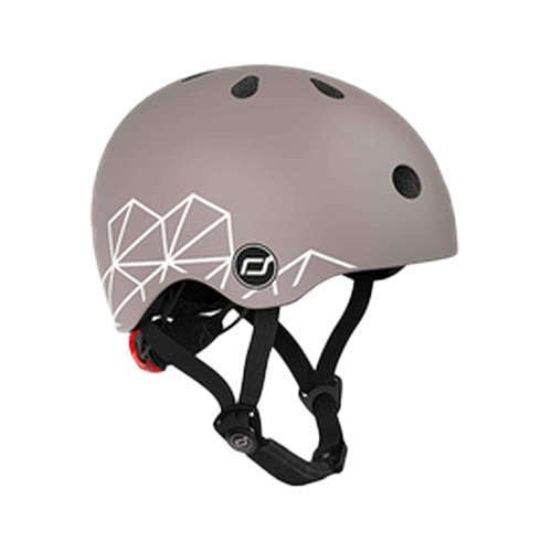 SCOOTANDRIDE - XXS-S helmet for children 1-5 years Brown Lines