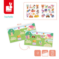 Janod - Creative set Thick reusable stickers My arts & crafts 2+