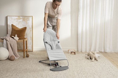 BABYBJÖRN - Bouncer BLISS Woven - Light grey mélange