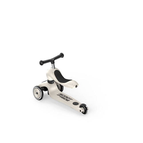 SCOOTANDRIDE - Highwaykick Push and Go 2in1 Ride and scooter 1-5 years Ash