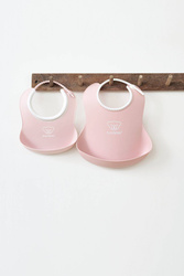 BABYBJÖRN - Soft Bibs - small&big Powder Pink