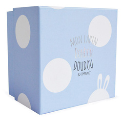 DOUDOU - Bonbon plush rabbit Doudou et Compagnie, 16 cm, blue