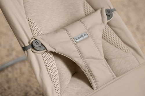 BABYBJÖRN - Bouncer BLISS Woven/Jersey Tri Fabric, Sand Grey