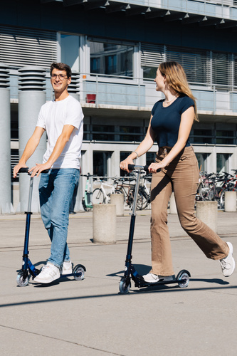 MICRO - two-wheeled scooter for children from 5 years Sprite LED, pearl blue purple
