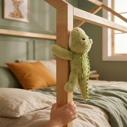 DOUDOU – Podcoll plush crocodile slap bracelet, Histoire d'Ours, green