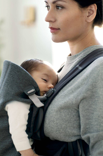 BABYBJÖRN - Baby Carrier MINI 3D Jersey, Dark Grey