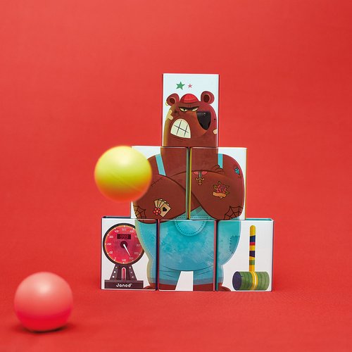 Janod - Metal cans for breaking Applepop Bear 3+