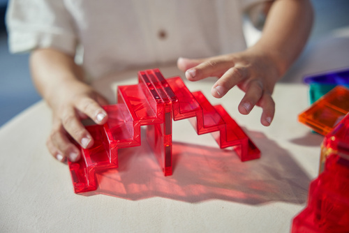 Cleverclixx - Klocki magnetyczne - Stairs Set Intense 34 el.