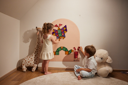 CLEVERCLIXX - magnetic wall sticker 95x75cm, soft nude