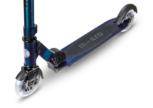 MICRO - two-wheeled scooter for children from 5 years Sprite LED, green purple