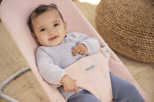 BABYBJÖRN - Bouncer BLISS Woven - Light pink mélange