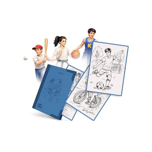 KIDYWOLF – refill set for KIDYDRAW-PAD 8+, Sport