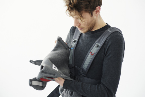 BABYBJÖRN - Baby Carrier MINI 3D Jersey, Dark Grey