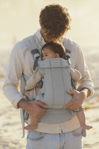 BABYBJORN - Baby Carrier Harmony, Woven, Light grey mélange