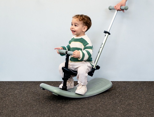 MICRO - swing scooter Mini Deluxe Rock&Go LED, olive sage