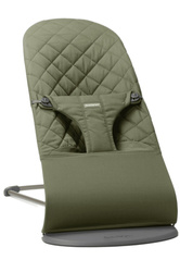 BABYBJÖRN - BLISS Woven Classic quilt Dark Green, Dark grey frame