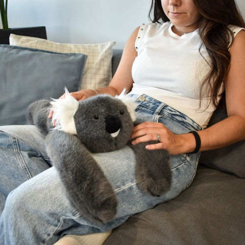 DOUDOU – Podcoll weighted plush koala by Histoire d'Ours, 50 cm, dark grey