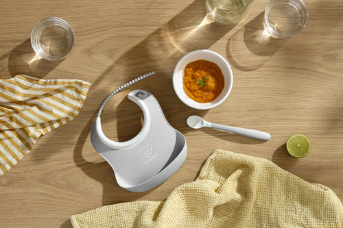 BABYBJORN - Dinnerware Set, 8 pcs - Light Grey