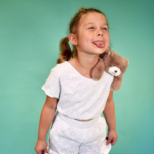 DOUDOU - magnetic plush Podcoll Bear, Histoire d'Ours, 30 cm, brown