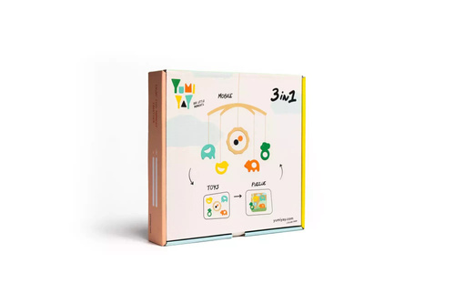 Yumi Yay Mobile 3-in-1; Mobile - Wooden toys - Puzzle