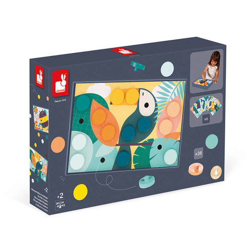 Janod - The first wooden mosaic 2+ puzzle