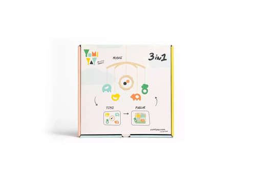 Yumi Yay Mobile 3-in-1; Mobile - Wooden toys - Puzzle