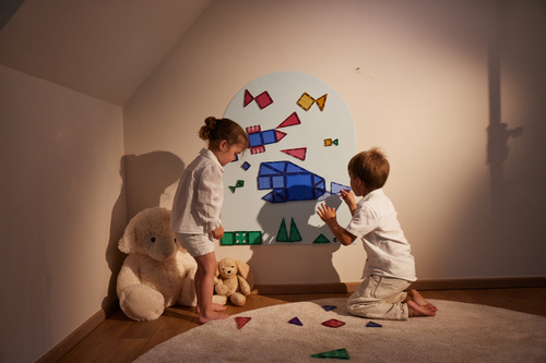 CLEVERCLIXX - magnetic wall sticker 95x75cm, clever blue