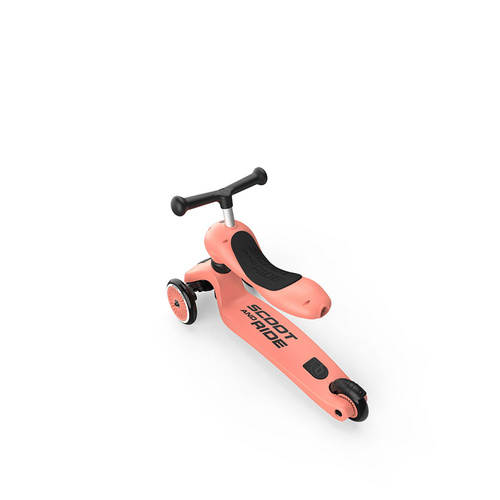 SCOOTANDRIDE - Highwaykick 2in1 Ride and scooter 1-5 years Peach