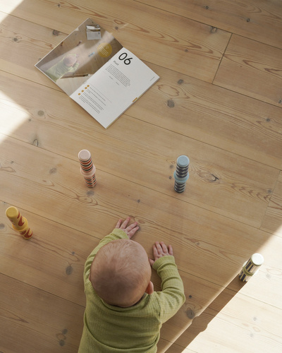 MODU - Baby Activity Set - Burnt Orange / Dusty Green