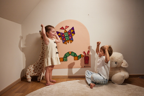 CLEVERCLIXX - magnetic wall sticker 95x75cm, soft nude