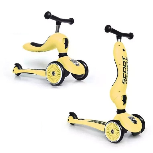 SCOOTANDRIDE - Highwaykick 2in1 Ride and scooter 1-5 years Lemon