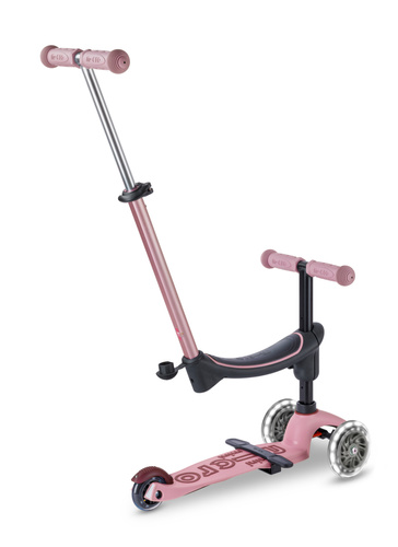 MICRO - Mini2Grow Deluxe LED scooter with handlebar, dusty rose