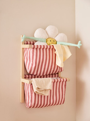 KID'S CONCEPT - wall storage textile stripe, clay pink